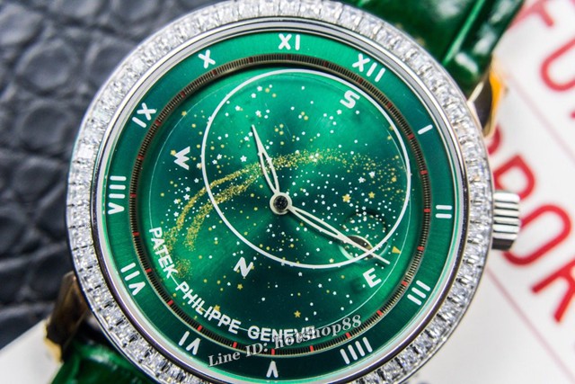 百达翡丽5102天月款日内瓦苍穹系列 Patek Philippe星空腕表 珍珠陀机械男表 gjs1288